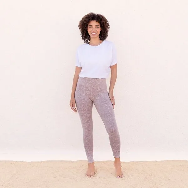Jaya Jaya ULUWATU - Damen - High Waist Leggings für Yoga und Freizeit aus Biobaumwolle - Grau, Grey, – Produktbild 1 von 3