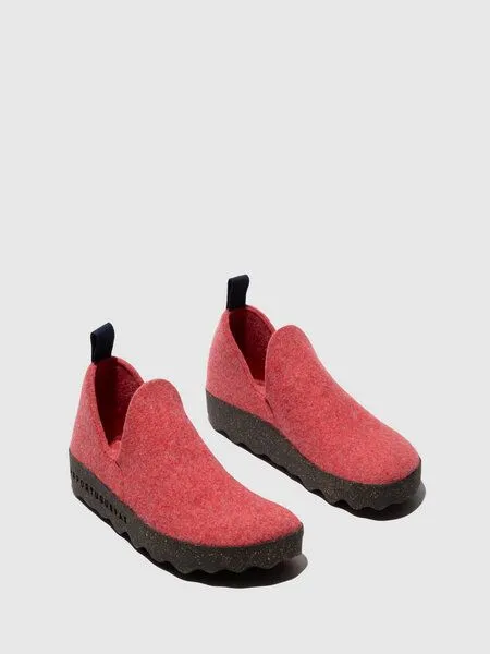 ASPORTUGUESAS ASPORTUGUESAS Filz Slip-On Sneaker City, Ruby red, – Produktbild 3 von 4