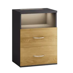 Casaria® Nachttisch Jamie Holz/Grau 55x40x28cm – Produktbild 1 von 1