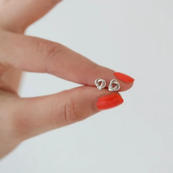 BELLYBIRD Jewellery BELLYBIRD Jewellery OHRSTECKER - kleiner Knoten, wasserfest, Silber 925/ vergoldet/ rosévergoldet, Silber, – Produktbild 1 von 4