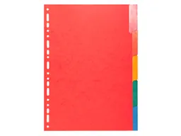 Exacompta 25 Exacompta Register, Colorspan-Karton, 5 Taben neutral glän., 225 g/m², DIN A4, sortiert – Produktbild 1 von 1