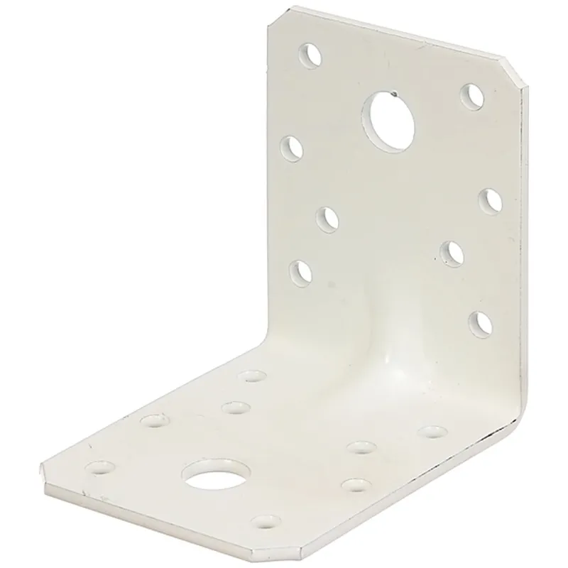 Alberts ALBERTS Schwerlast-Winkelverbinder m.Sicke,vz weiß kunststoffbeschichtet,TxHxB70x70x55mm – Produktbild 1 von 1