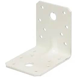 Alberts ALBERTS Schwerlast-Winkelverbinder m.Sicke,vz weiß kunststoffbeschichtet,TxHxB70x70x55mm – Produktbild 1 von 1