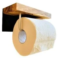 Olivenholz erleben Olivenholz erleben WC-Rollenhalter "MAINZ" mit Handy-Ablage – Produktbild 1 von 1