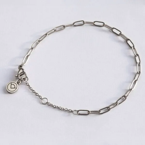 ALEXASCHA ALEXASCHA Feines Gliederarmband mit ovalen Gliedern 18k Vergoldung, Silber, – Produktbild 2 von 4