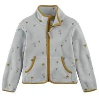 hessnatur hessnatur Fleece-Jacke aus reiner Bio-Baumwolle, Nebelgrau, – Produktbild 2 von 3