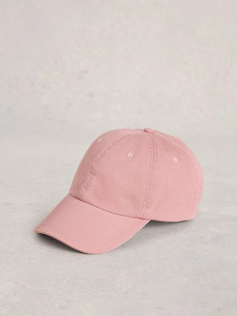 White Stuff Baseballkappe aus Baumwolle - Einheitsgröße, Dunkles rosa, – Produktbild 1 von 2
