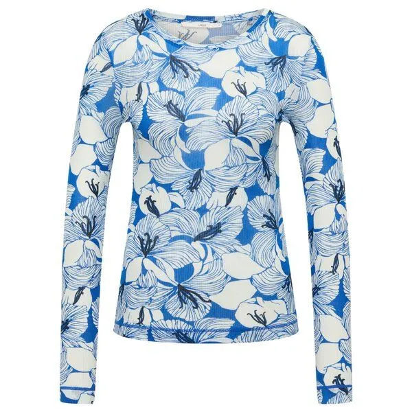 LANIUS LANIUS Langarmshirt, Print animal stripes rose, – Produktbild 2 von 5