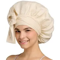 Qupro Qupro Schlafhaube Bonnet L vegane Seide Cupro, Beige, – Produktbild 1 von 1