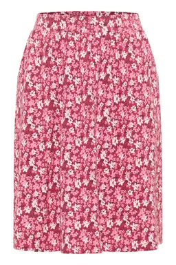 Tranquillo Jerseyrock Jutaa aus Bio-Baumwolle - red wildflowers / S – Produktbild 1 von 1