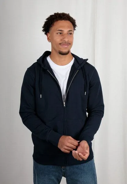 TORLAND TORLAND Basic Zip-Hoodie CONNECTOR, Blau (french navy), – Produktbild 1 von 4