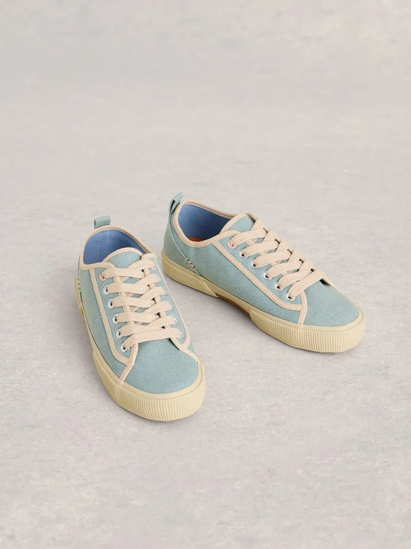 White Stuff Stoffsneaker Pippa - 39, Chambray blau, – Produktbild 2 von 3