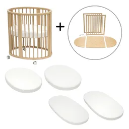 Stokke Stokke Sleepi Kinderbett- und Babybett-Komplettset - Natural - White – Produktbild 1 von 1