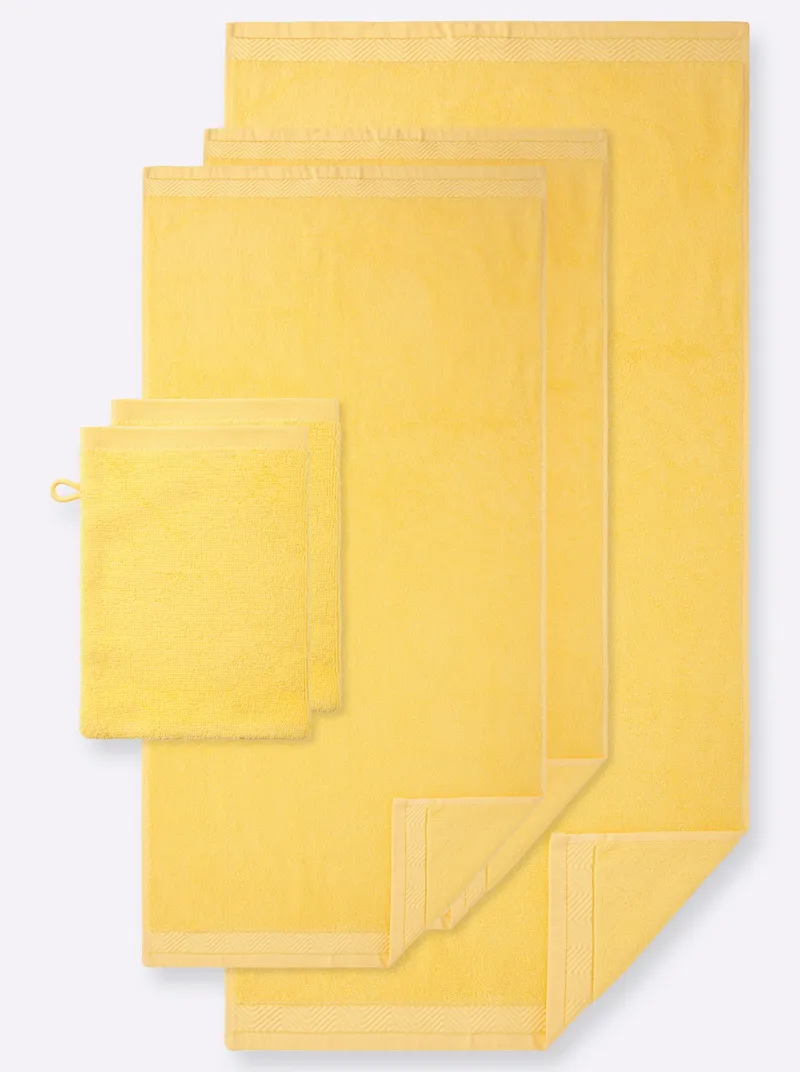 wäschepur Handtuch gelb, Gelb, – Produktbild 2 von 3