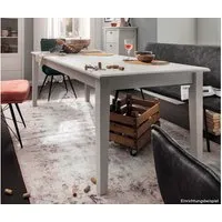 Esstisch "Solvita" B 200 x T 90 x H 75 cm, Kiefer weiß – Produktbild 1 von 1
