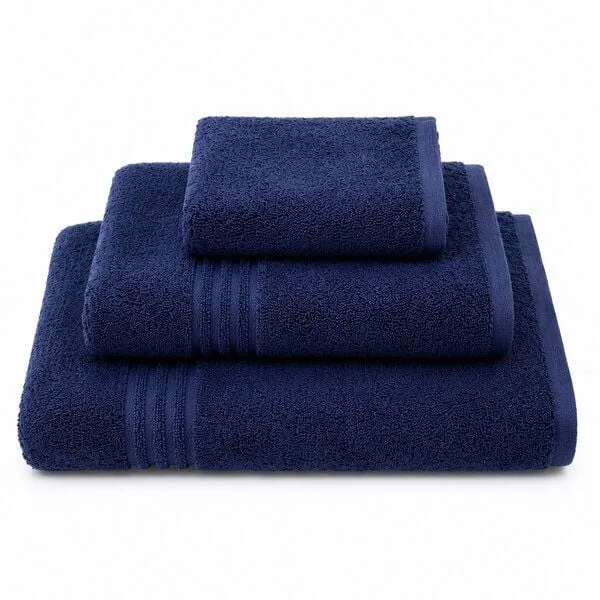Bruno Barella Bruno Barella Handtücher aus Bio-Baumwolle – 30x50, 50x100 & 70x140 cm – einzeln oder als Set erhältlich, Navy blau, – Produktbild 1 von 2