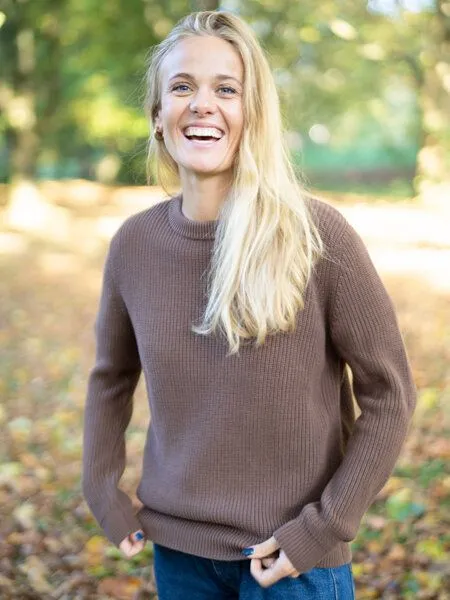 FUXBAU FUXBAU 4Seasons Frauen Strickpullover, Braun, – Produktbild 2 von 4