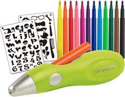 Jolly Jolly Kreativset Elektrischer Airbrush-Stift für Kinder inkl. Vorlagen (Airbrush Fun), (21-tlg) – Produktbild 1 von 1