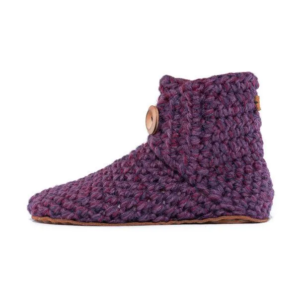 Kingdom of Wow Kingdom of Wow - Handgefertigte Hausschuhe aus Wolle - High Top, Lavender, – Produktbild 1 von 5