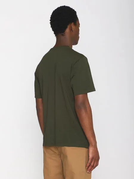 KnowledgeCotton Apparel KnowledgeCotton Apparel Basic T-Shirt, Forrest night, – Produktbild 3 von 4