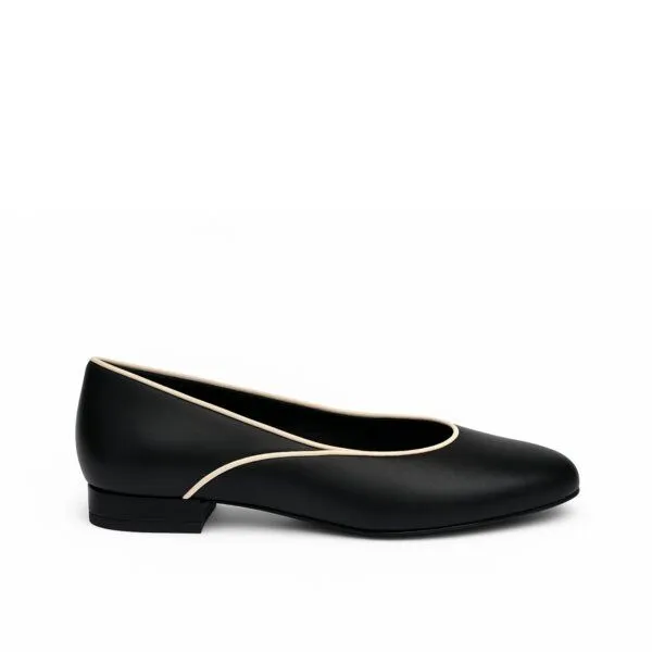 Nae Vegan Shoes Nae Vegan Shoes NAE | Isla Vegane Schuhe – AppleSkin Elegante Ballerinas, Schwarz, – Produktbild 1 von 4