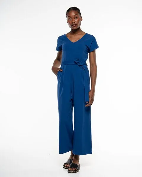 Alma & Lovis Alma & Lovis Stylischer Einteiler aus Organic Cotton | Jersey Jumpsuit, Azur (blau), – Produktbild 2 von 4