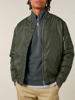 Human Family Human Family Basic Unisex Bomberjacke aus recyceltem Polyester – Produktbild 1 von 1