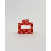ettics STUDIO ettics STUDIO spange square medium check rosa – Produktbild 1 von 1