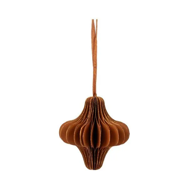 El Puente El Puente Deko-Anhänger "Falta" | Fair Trade & Handmade aus Indien, Orange, – Produktbild 1 von 1