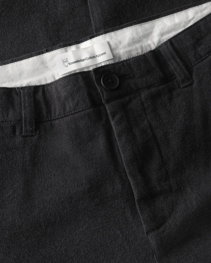 KnowledgeCotton Apparel KnowledgeCotton Apparel Herren vegan Hose Chuck Regular Aus Flanell Farbe Chocolate Torte, Braun, – Produktbild 2 von 2