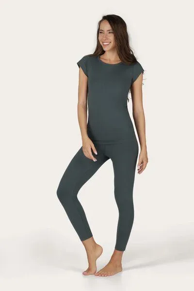 Urban Goddess Urban Goddess Zefira Yoga Tee, Pinyon (grau), – Produktbild 4 von 5