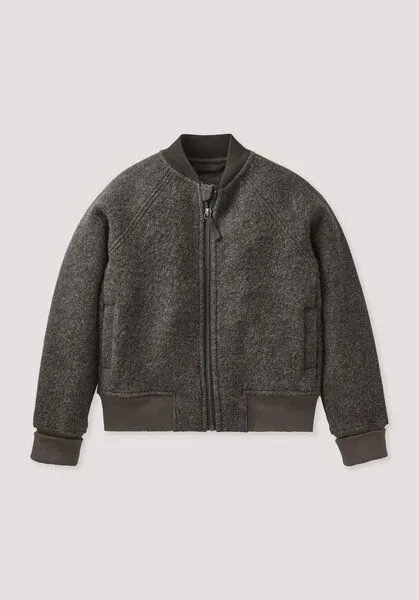 hessnatur hessnatur Walk-Bomberjacke aus reiner Bio-Merinowolle, Vintage braun, – Produktbild 1 von 3