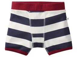 HANS NATUR Jungen Boxershorts Bio-Baumwolle Blockstreifen blau Gr. 122/128 – Produktbild 1 von 1
