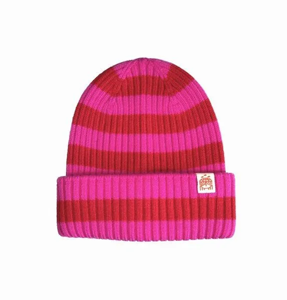 Kiwistories Kiwistories Strickmütze aus 100% Merinowolle, Pink, – Produktbild 2 von 3