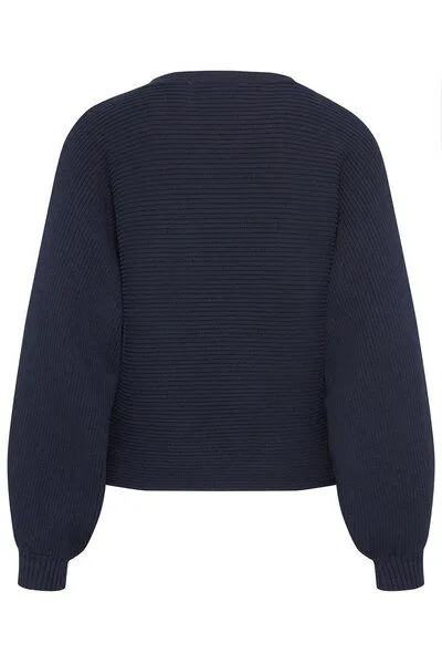 Wunderwerk Wunderwerk Damen Pullover aus Bio Baumwolle "Boatneck small crossrib", Dunkelblau (old navy 695), – Produktbild 3 von 3