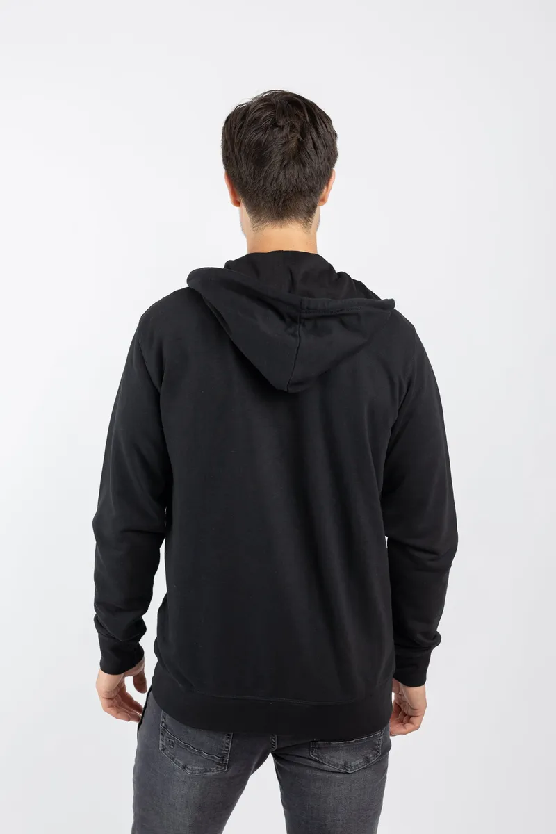 TORLAND TORLAND Herren vegan Zip Hoodie Connector, Schwarz, – Produktbild 1 von 2