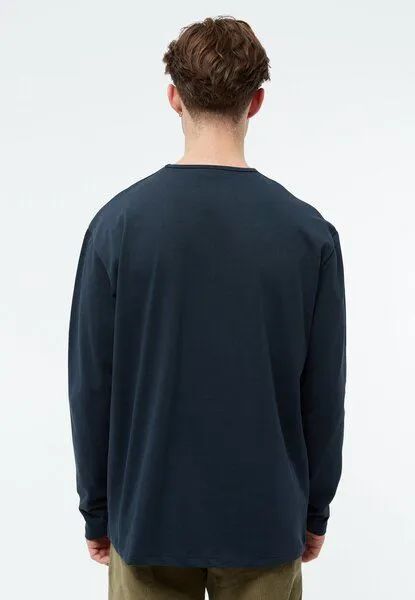 Givn Berlin Givn Berlin Longsleeve GBPITTIE Heavyweight aus Bio-Baumwolle, Blau, – Produktbild 3 von 4
