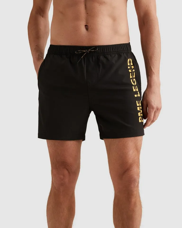 PME Legend PME Legend Badeshorts AIRFRAME SWIMSHORTS BIG LOGO PRINT, Schwarz, – Produktbild 1 von 5