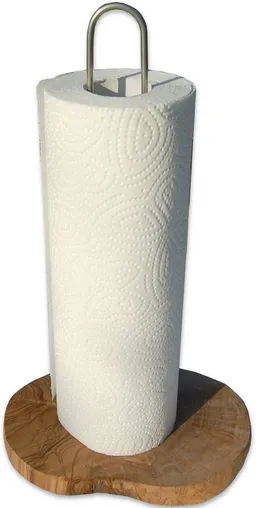 Olivenholz erleben Olivenholz erleben Küchenrollenhalter DESIGN aus Olivenholz – Produktbild 1 von 1