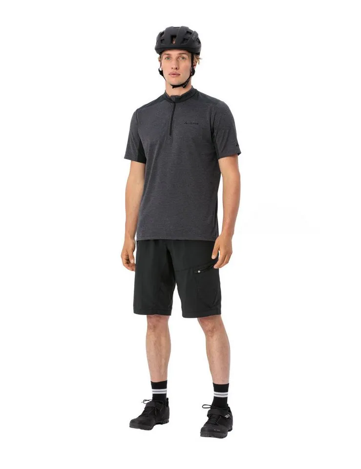 Vaude Vaude Radtrikot MEN'S TAMARO HZ SHIRT IV für Radfahren, für Erwachsene, atmungsaktiv, leicht, Schwarz, – Produktbild 5 von 5