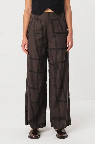 SKFK SKFK Palazzohose Ekieta - Kintsugi Brown – Produktbild 2 von 4