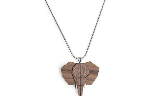BeWooden BeWooden Halskette Elefant aus Holz, Elefant, – Produktbild 3 von 3