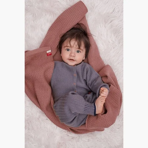 vincente vincente Babydecke, Rosenholz, – Produktbild 1 von 2