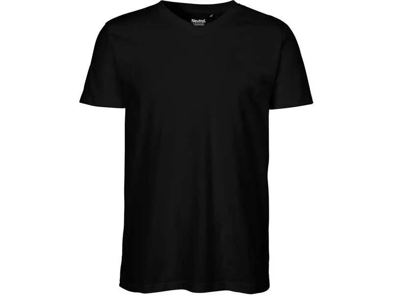 Neutral Neutral Bio-Herren-T-Shirt mit V-Ausschnitt, black, Gr. L – Produktbild 1 von 1