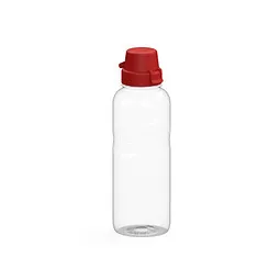 elasto elasto Trinkflasche Carve School, 700 ml, RENEW, transparent/standard-rot – Produktbild 1 von 1