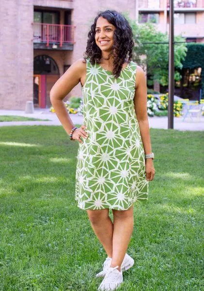 Global Mamas Global Mamas Bio Kleid - Boardwalk - Canopy, Grün (tiles olive), – Produktbild 2 von 3