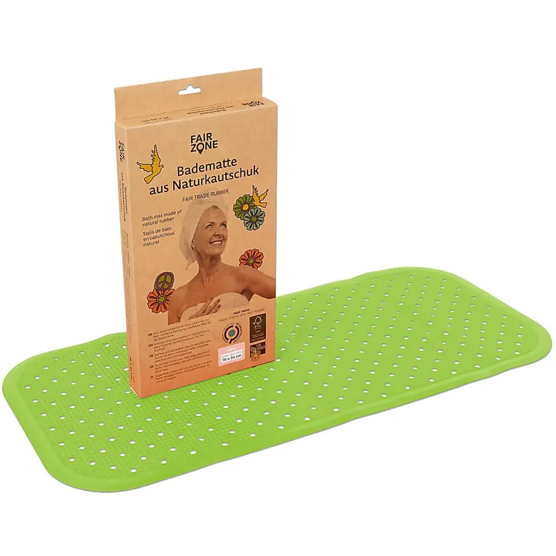 Fair Zone Fair Zone Badematte 76x34 cm - Wanneneinlage, Grün, – Produktbild 1 von 4