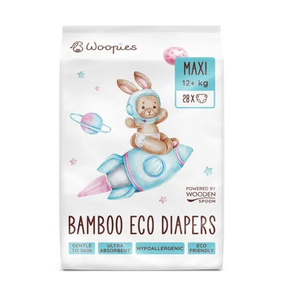 WOHL2BE | Auf ins Premium-Wohl WOHL2BE | Auf ins Premium-Wohl Öko-Windeln Medium (9-14kg) aus Bambusfasern – Produktbild 3 von 3