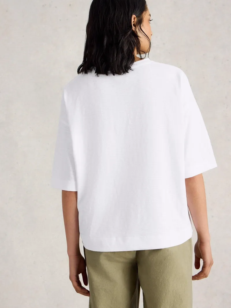White Stuff T-Shirt Katya - 36, Reines weiß, – Produktbild 4 von 4