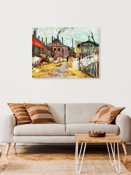 Photocircle Photocircle Poster / Leinwandbild - Vincent Van Gogh: Die Fabrik – Produktbild 8 von 8